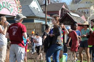 Photo from Urban Roots volunteer garden renovation